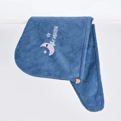Quick-Dry Coral Fleece Towel Turban, Soft Shower