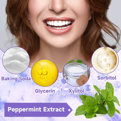 Purple Tooth Whitening Toothpaste, Brightens Teeth